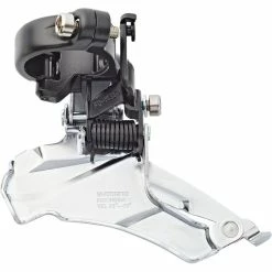 Shimano Altus FD-M313 Dérailleur Avant 7/8 Vitesses, Collier De Serrage, Dual-Pull, Noir/argent