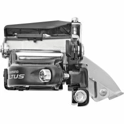 Shimano Altus FD-M315 Dérailleur Avant 2x7/8 VitessesTop Swing Collier Deep Dual-Pull, Argent/noir