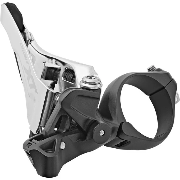 Shimano Deore XT FD-M8100 Dérailleur Avant 2x12 Side Swing Mid Clamp Front-Pull, Noir/argent 2 Shimano Deore XT FD-M8100 Dérailleur Avant 2x12 Side Swing Mid Clamp Front-Pull, Noir/argent – Image 2