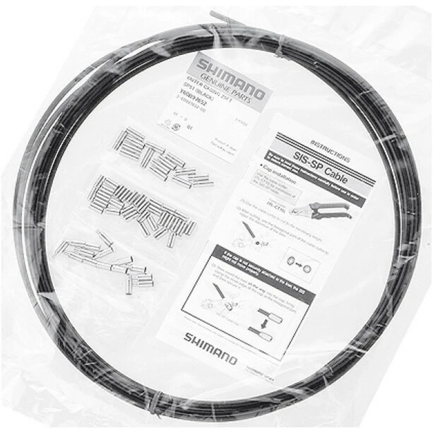 Shimano SIS-SP51 Gaine De Câble De Dérailleur Avec Embouts, Noir 1 Shimano SIS-SP51 Gaine De Câble De Dérailleur Avec Embouts, Noir