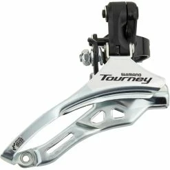 Shimano Tourney FD-TY300 Dérailleur Avant Collier De Serrage Haut 3x6 / 7 Vitesses Top Pull, Noir/argent