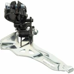 Shimano Tourney FD-TY300 Dérailleur Avant Collier De Serrage Haut 3x6 / 7 Vitesses Top Pull, Noir/argent -Shimano Shop shimano tourney fd ty300 umwerfer schelle hoch 3x6 7 fach top pull schwarz silber 4