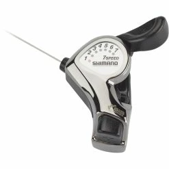 Shimano Tourney SL-FT55 Levier De Vitesse 7 Vitesses, Argent/noir