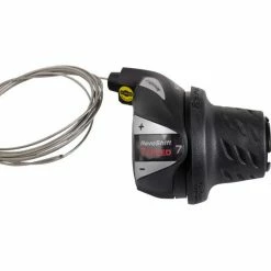 Shimano Tourney SL-RS36 Commande De Vitesse 7 Vitesses Droit, Noir/argent