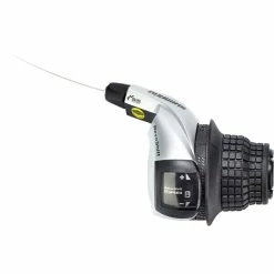 Shimano Tourney SL-RS45 Commande De Vitesse Collier De Serrage Droite 8 Vitesses, Câble Compris, Noir/argent