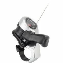 Shimano Tourney SL-TX50 Manette Actionnable Au Pouce 3 Vitesses Gauche Friction, Argent/noir