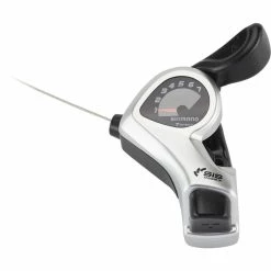 Shimano Tourney SL-TX50 Manette Actionnable Au Pouce 7 Vitesses Droit, Argent/noir
