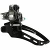 Shimano Tourney TZ FD-TZ510 Dérailleur Avant 3x6/7 Vitesses Down Swing Collier Bas, Noir
