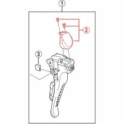 Shimano Ultegra ST-6800 Protection Avant Avec Vis De Fixation Gauche