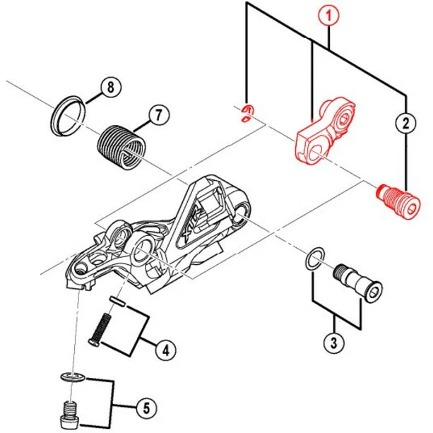 Shimano XTR RD-M981 Patte De Dérailleur 1 Shimano XTR RD-M981 Patte De Dérailleur